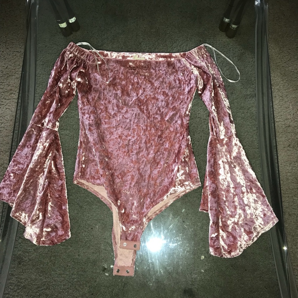 Pink Velvet BodySuit
